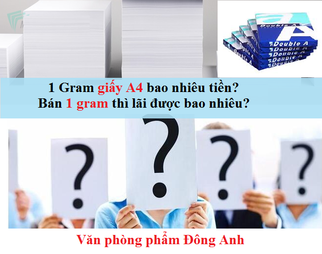 1 tập giấy a4 bao nhiêu tiền ?