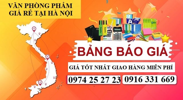 Bảng báo giá văn phòng phẩm cập nhật mới nhất hàng ngày