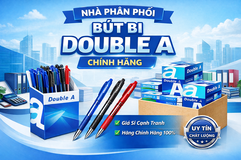 Nhà phân phối bút bi Double A uy tín – Giải pháp văn phòng phẩm chất lượng cho doanh nghiệp